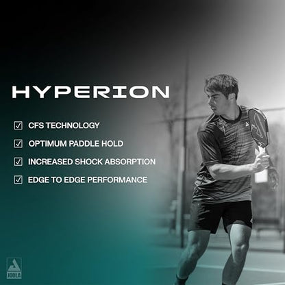 JOOLA Ben Johns Hyperion CFS Pickleball Paddle – Carbon Surface with High Grit & Spin, Elongated Handle, USAPA Approved Ben Johns Paddle - color: Crash Aqua