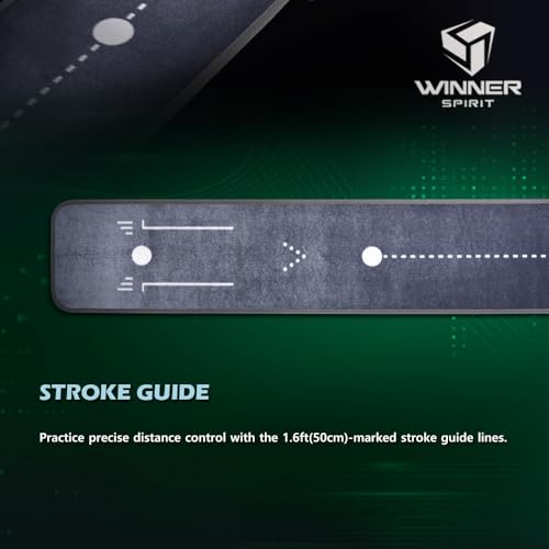 WINNER SPIRIT Miracle 580v3 Golf Putting Mat Green Indoor with Electric Auto Ball Return Silent Quiet No Noise Home Office Gift - style: MIRACLE 580v3