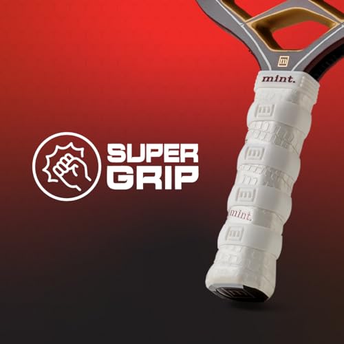 Siligrip Ringz Racket, Non-Slip Silicone Pickleball Paddle Grip Bands, Vibration Dampening Overgrip Alternative for Pickleball, Padel, Tennis, Badminton & Squash, 4 Pack - color: White
