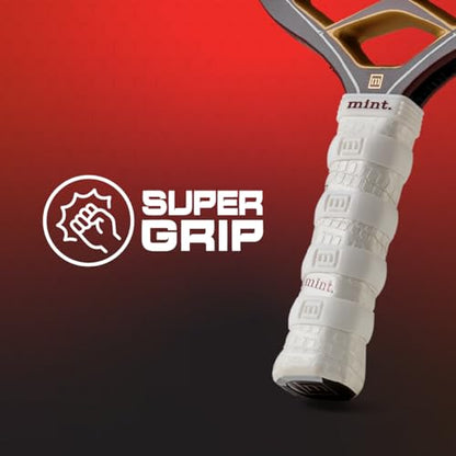 Siligrip Ringz Racket, Non-Slip Silicone Pickleball Paddle Grip Bands, Vibration Dampening Overgrip Alternative for Pickleball, Padel, Tennis, Badminton & Squash, 4 Pack - color: White