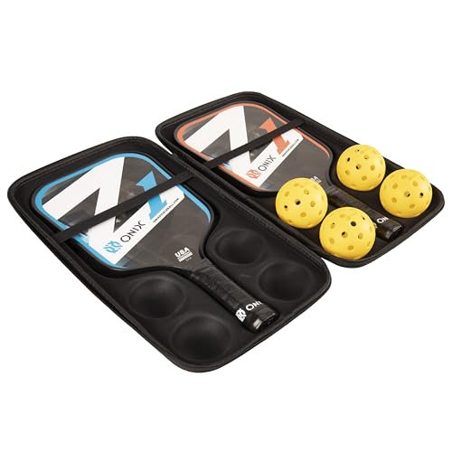 Onix Z1 Pickleball Starter Kit - Includes Two Z1 Composite Pickleball Paddles with Four Onix Fuse Balls in an Easy to Carry Case