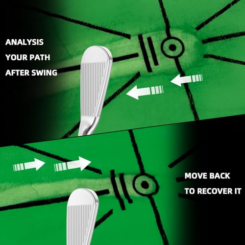 Golf Net, 10 x 7ft Backyard Practice net, Golf Hitting,Driving Net with mat for Indoor/Outdoor - style: Triangle Target with New Mat
