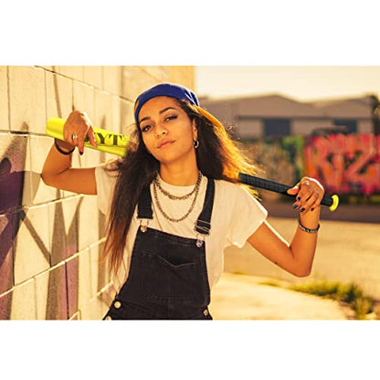 32 inch Baseball Bat Softball Bat T-Ball Bat Home Defense Self-Defense Aluminum Alloy Lightweight High Gloss - color: High Gloss Lemon Yellow, style: 27 inch