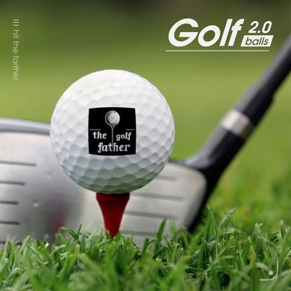 Golf Golfing Father Practice Golf Balls Realistic Feel Long Lasting Limited Flight for Indoor Outdoor Training
