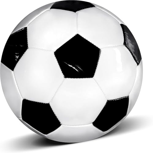 Traditional Black White Soccer Ball High Performance Diameter 21cm/ 8.3 Inch, I Love You Inspirational Soccer Gifts for Birthday Christmas - color: Grandson