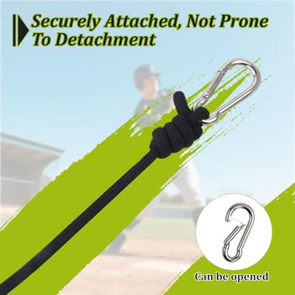 Baseball & Softball Batting Training Equipment, Rope Baseball Swing Practice Equipment, Softball Hitting Training Aids, Solo/Team Batting Practice Trainer Effortlessly Enhance Hitting Accuracy