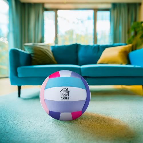 in The House Soft Indoor Volleyball for Boys & Girls (Ages 3+) – Realistic Feel - Training Ball for Indoor Play - Bring Vball Practice Home - Great Gift for Any Volleyball Player