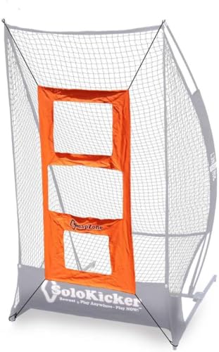 Bownet Snap Zone Accessory Net for Solo Kicker – Adjustable Football Target Attachment with 3 Nylon Snap Zones, Compatible with Bownet Solo Kicker Net, Portable Training Gear for Throwing and Kicking