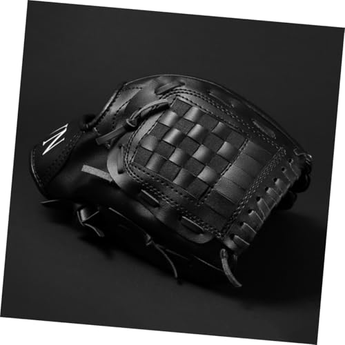 POPETPOP PU Thickened Baseball Glove for Infielder Training Mitt Shock-Absorbing Breathable Anti-Slip Flexible Sports Glove for Youth Beginners