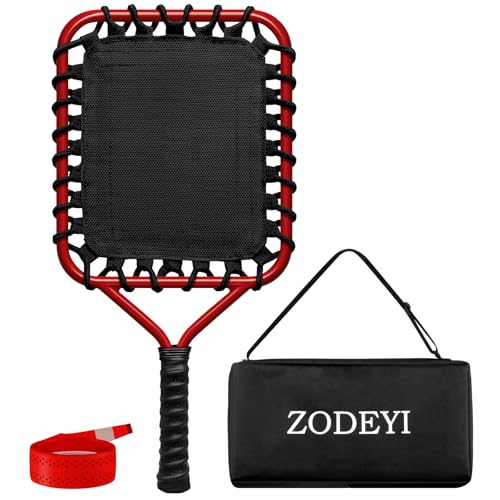 Baseball Racket for Fly Balls, Grounders, and Line Drives - Softball/Baseball Fungo Bat for Coaches and Parents to Help with Auxiliary Training - Attach a Racket Bag and Winding Tape - color: Red
