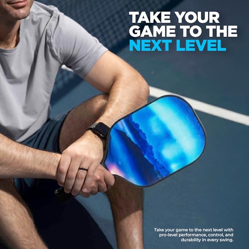 Pickleball Paddle Set - USAPA Approved Fiberglass Paddles | Lightweight Honeycomb Core | Includes 4 Balls, Carry Bag, and Cooling Towels | Ideal for All Players by EPICOURT - size: 2 Pack, style: Wilderness