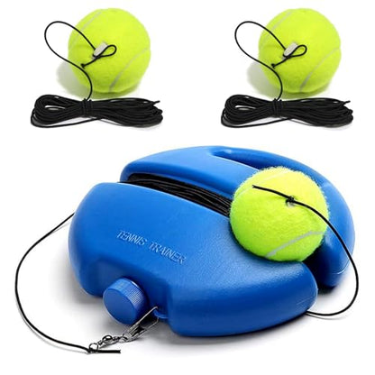 Tennis Ball Training Baseboard, Tennis Trainer Rebound Ball with String, Solo Tennis Practice Rebounder for Backyard, Court,Garage, Self Tennis Training Equipment Set for Adult,Beginner - color: A