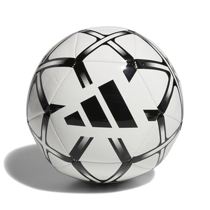 adidas Starlancer Club Soccer Ball - color: White/Black, size: 5