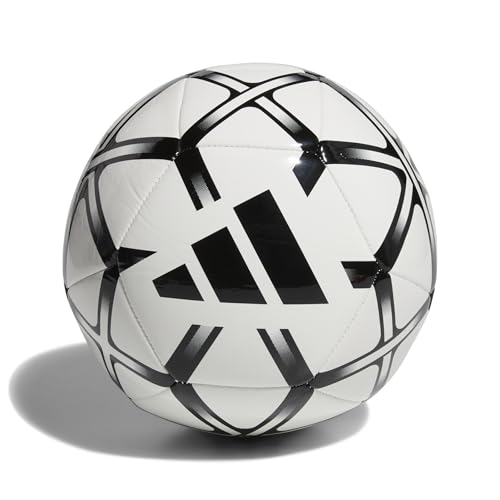 adidas Starlancer Club Soccer Ball - color: White/Black, size: 4