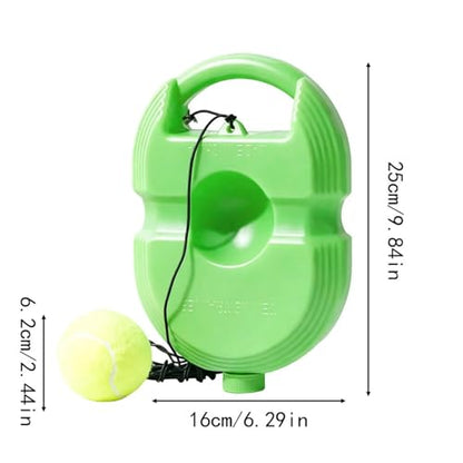 2026 Tennis Balls Training Baseboard, Tennis Rebounder with Weighted Base, Tennis Trainer Balls with String, Portable Tennis Trainer for Home, Tennis Practice Kit for Backyard - color: Green
