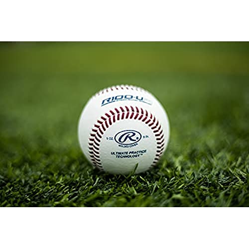 Rawlings | Ultimate Practice Baseballs | Youth/High School/College | Added Lifespan + Weather Resistant | Dozen & Bucket Options - color: White - High School/Box of 12, size: Box of 12