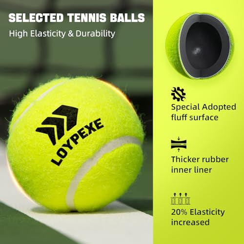 Tennis Trainer Set Tennis Practice Rebounder with String Solo Tennis Trainer Practice Equipment Several Replacement Rebound Balls Portable Tennis Practice Equipment for Adults Kids