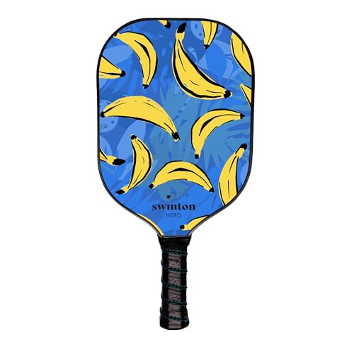 Swinton Pickleball Paddles, USAPA Approved Carbon Fiber Pickleball Paddle for Power, Control & Spin, Advanced Sweet Spot Textured Surface for Precision Shots Comfortable Anti-Slip Grip for Men & Women - color: Orange