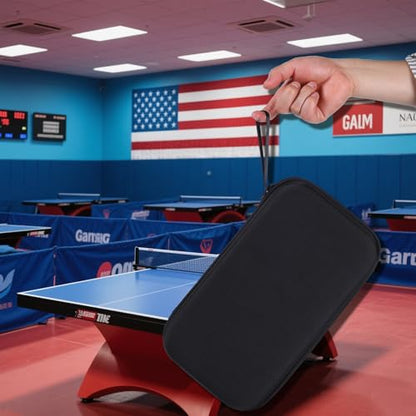 Ping Pong Paddle Case,Table Tennis Racket Case,Carrying Case Fits for 2 Paddles and 4 Balls (Case Only)