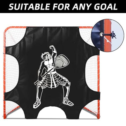 Kapler Lacrosse Goal Shooting Targets - 6x6ft Corner Target for Shooting Practice - Lacrosse Gifts for Boys and Girls - Fits Official Size Goals