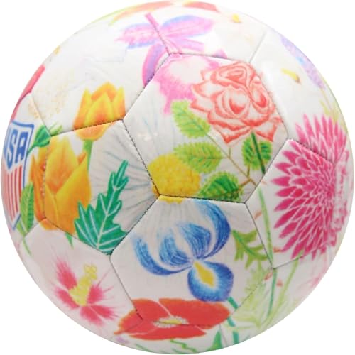 Icon Sports Officially Licensed US Soccer Federation Soccer Ball - USSF149BL White Size 5