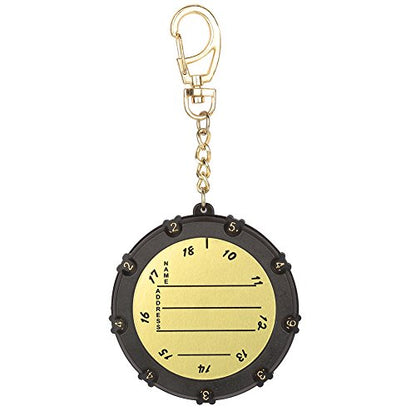 Golf Score Counter 18 Holes, Stroke Shot Keeper with Keychain Clip, Portable Golf Accessory for Tracking Score, Double Sided Rotating Dial Design