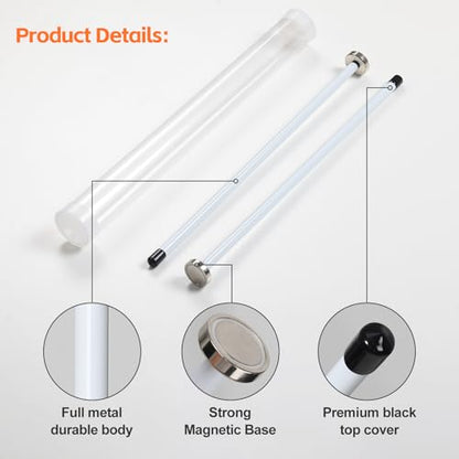 Golf Alignment Rods Magnetic, Golf Training Aid, Golf Swing Trainer Magnetic Alignment Rods Swing Training Aid Accessories for Visualize Calibrate Golf Shots - size: 2 Pack