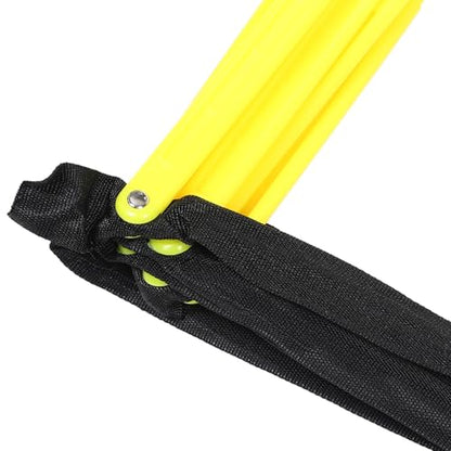 Multi-Sport Agility Ladder Football Soccer Training Ladder Foldable Speed and Footwork Yellow Rope for Agility Drills and Conditioning