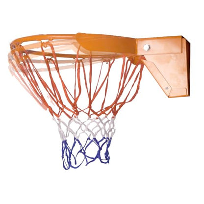 THUNDERBAY 18 inch Standard Double Spring Flex Reinforced Wall Mounted Basketball Rim, Two Nylon Nets Include One Nightlight Basketball Net - style: Basketball Rim with Protective Plate