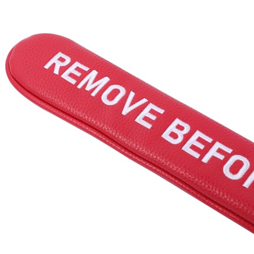 Golf Head Cover with RBF Design for Golf Club - size: for Golf Alignment Stick, style: Red