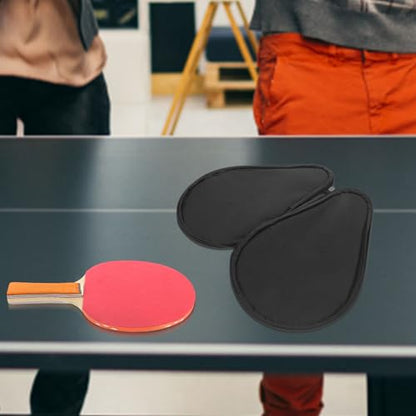 Lurrose Table Tennis Racket Case Paddle Storage Bag with Fixed Holder Blue Sturdy Protective Cover for Ping Pong Paddle Carrying and Travel