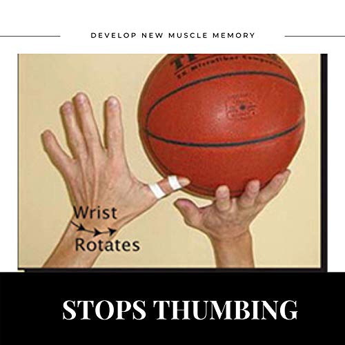 HOOPSKING Off or Guide Hand Shooting Aid Perfect Jump Shot Strap - Develop A True One Handed Release On Your Shot - Stops Rotation of The Wrist to Prevent Off Hand Interference