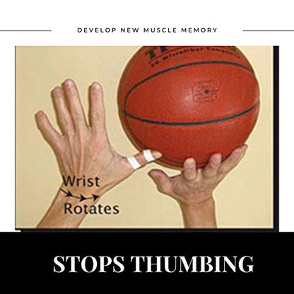 HOOPSKING Off or Guide Hand Shooting Aid Perfect Jump Shot Strap - Develop A True One Handed Release On Your Shot - Stops Rotation of The Wrist to Prevent Off Hand Interference