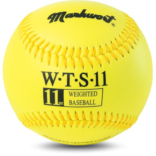 Markwort Synthetic 9-Inch Cover Weighted Baseball - color: Yellow
