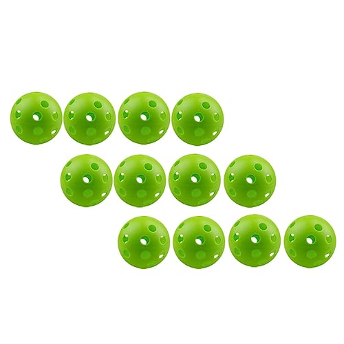 KOMBIUDA Golf for Golfing Training Golfing Hollow-Out Balls Golfing Training Balls Practice Balls Indoor Balls - color: Green