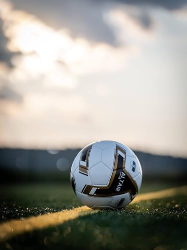 Grassroots Athletics ALTAIR Soccer Ball - Premium Quality - Size 5 Football, Professional Performance, Textured Grip, Seamless Design - Ideal for Competitive Play and Training