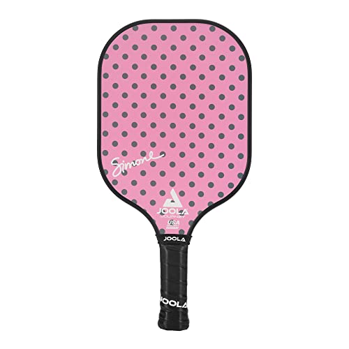 JOOLA Pickleball Paddle Journey and Seneca – Select Fiberglass or Carbon Fiber Surface – Lightweight Paddles – Control & Power Rackets for Beginners to Intermediates – USAP Approved – Multiple Styles - color: Journey | Polka Dots 10mm