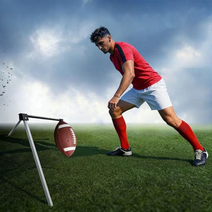 Ready Football Practice Stand Featuring Ergonomic Handle and Quick Setup Sturdy Football Shirt - color: Red