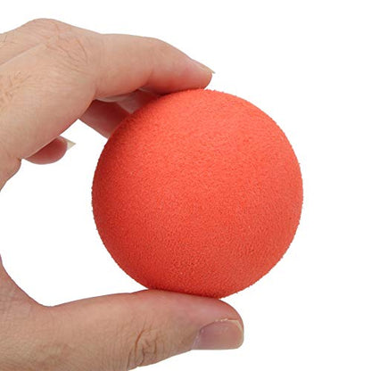 Children, Lightweight Kid Toy Ball Foam Ball 60mm, Yellow Blue Orange Purple Pink for Indoor Outdoor Practice