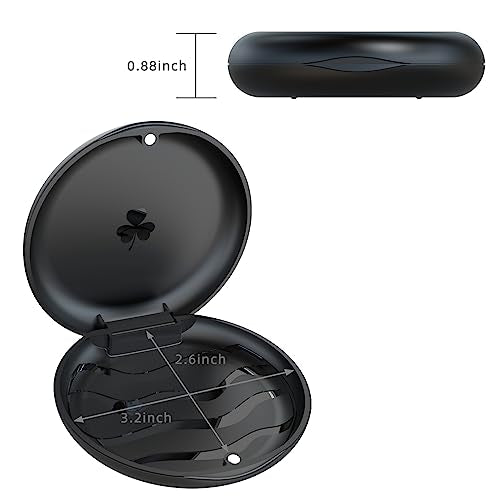 Orthodontic Mouthguard & Dental Retainer Case - Aligners Case (Black) - color: Black