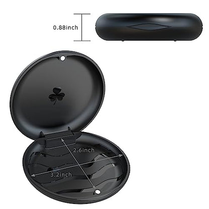 Orthodontic Mouthguard & Dental Retainer Case - Aligners Case (Black) - color: Black
