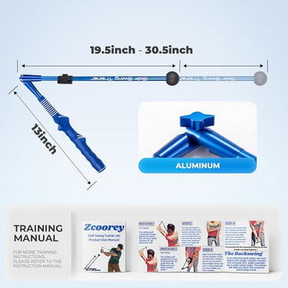 Golf Training Aid - Golf Swing Trainer for Backswing.Golf Swing Training Aid to Improve Wrist Hinge, Forearm Rotation & Shoulder Turn, Feel the Correct Swing Mechanics
