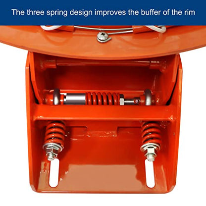 Professional 180º Heavy Duty Breakaway Basketball Rim，18 inch Single Spring Flex Rim Goal Replacement fit Indoor and Outdoor Backboard - color: 3-Triple Spring