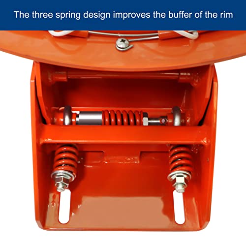 Katop Professional Basketball Rim, Heavy Duty 18 Inch Basketball Rim Replacement with Nylon Net Indoor and Outdoor, Standard Goal Reinforced Mounting Bracket Fit 5"x5",5"x4",5"x3",4"x3" Backboards - color: 3-springs basketball rim