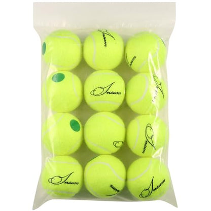 INSUM Tennis Balls, Low Pressureless Tennis Balls for Beginners, Made of Premium Durable Felt, Idea for Little Beginner Practice - color: Kids 78Ft (25% Slower Speeds)