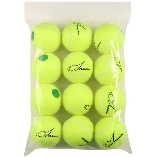 INSUM Tennis Balls, Low Pressureless Tennis Balls for Beginners, Made of Premium Durable Felt, Idea for Little Beginner Practice - color: Kids 78Ft (25% Slower Speeds)