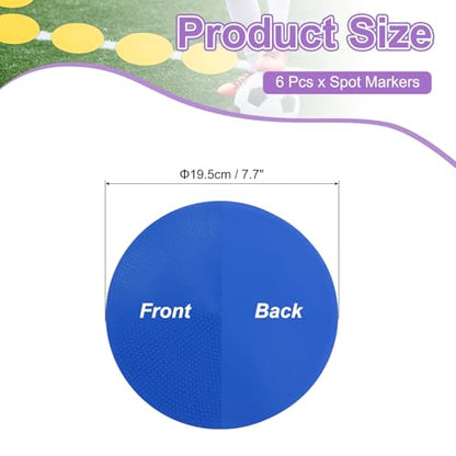 PATIKIL Spot Markers, Non-Slip Floor Dots Agility Markers Flat Field Cone Poly Dot