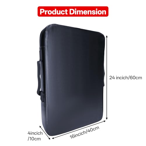 Basketball Pads for Training - Football Blocking Pad Training Equipment with Handles, 24"x16" Denser Softer Foam Shield for Lacrosse, Hockey, Martial Arts - Tackle Dummy Kick Pad. (1 Pcs)
