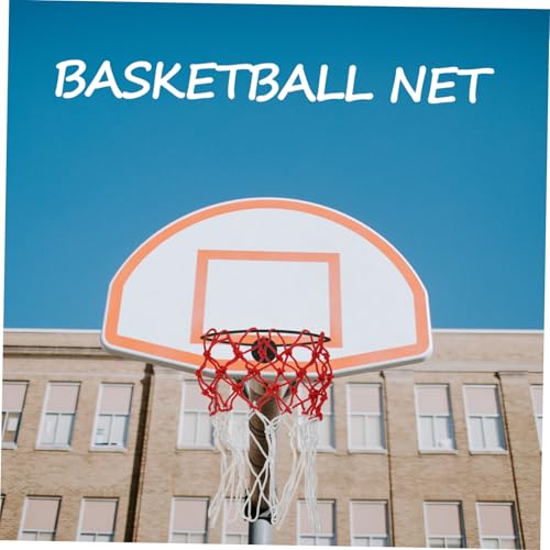 Kisangel 2pcs Heavy Duty Basketball Net Replacement and Moisture-Resistant Basketball Frame Net Easy to Install for Indoor and Outdoor Use