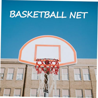 Kisangel 2pcs Heavy Duty Basketball Net Replacement and Moisture-Resistant Basketball Frame Net Easy to Install for Indoor and Outdoor Use
